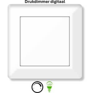 Freelux Drukknop | led-dimmer | 2-polig | 230VAC - 300VA/1,3A_2P | Signaal wit glans
