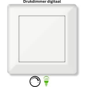 Freelux Drukknop | led-dimmer | 2-polig | 230VAC - 300VA/1,3A_2P | Zuiver wit glans
