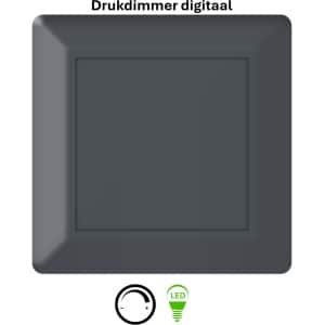 Freelux Drukknop | led-dimmer | 230VAC - 250VA/1,1A | Antraciet mat gelakt