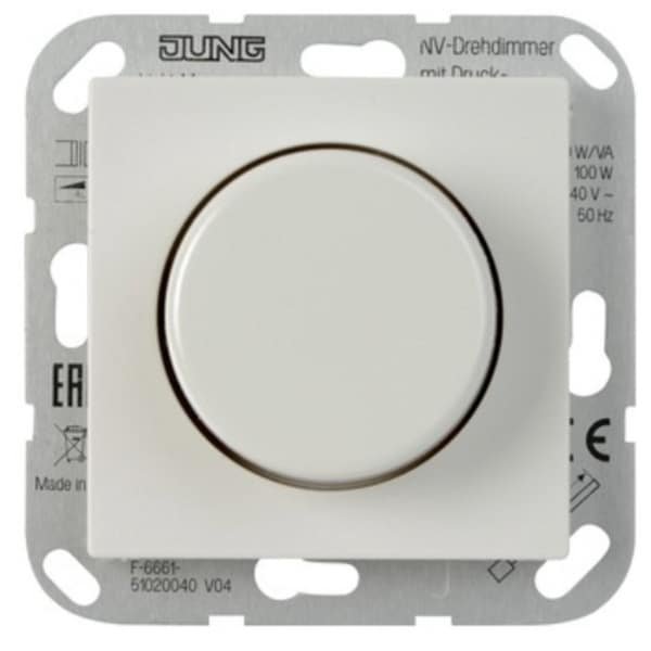 Jung AS 500 Inbouw Dimmer - LED & Spaarlamp - Wit