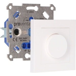 Proventa Premium LED Dimmer - Universeel en compleet - Geschikt voor alle dimbare lampen - Wit