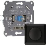 Universele LED Dimmer 2-250W - Geschikt voor alle dimbare lampen - Zwart