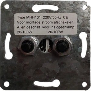 Duo Dimmer Halogeen - Dimmer Inbouw - 2x 20-100W - 230V - Exclusief afdekplaat