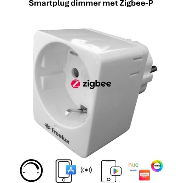 Freelux Zigbee Led Dimmer | Stopcontact Stekker | 230VAC 100VA | Parel wit