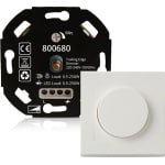 Led Dimmer - 0.5 tot 250 Watt - Universele LED Dimmer + Afdekplaat - Led Dimmer Inbouw - Dimmer Schakelaar - Dimmer afdekraam
