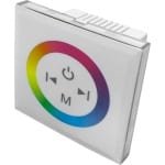 RGB LED Dimmer Tactiel 12V/24V - Kunststof - Wit - SILUMEN