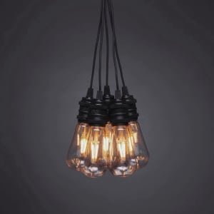 Thuys - Tuinverlichting String Lights 9.15m Onbreekbaar - Met 10 Vervangbare LED - Lampen En Dimmer