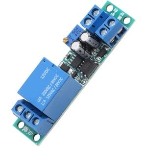 12V Tijdrelais - 0-25s Instelbare Vertraging - Automatische Schakeling met Opto-Isolator