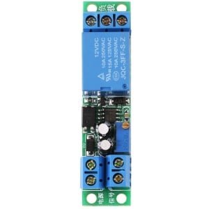 12V Timer Switch Module - Instelbare Vertraging 0-25 Seconden - Met Optokoppelaar