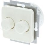 Dimmer voor 230V gloeilampen, 230V halogeen verlichting. Dimvermogen 2x 20 tot 150 Watt