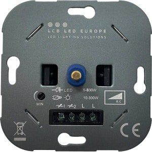 LCB - LED dimmer inbouw 5-600W - Universeel Fase-afsnijding