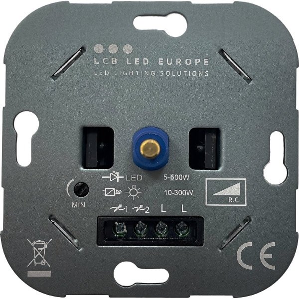 LCB - LED dimmer inbouw 5-600W - Universeel Fase-afsnijding