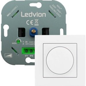 LED Dimmer 5-150 Watt 220-240V - Fase Afsnijding - Universeel - Compleet