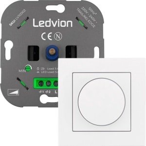 LED Dimmer 5-600 Watt 220-240V - Fase Afsnijding - Universeel - Compleet