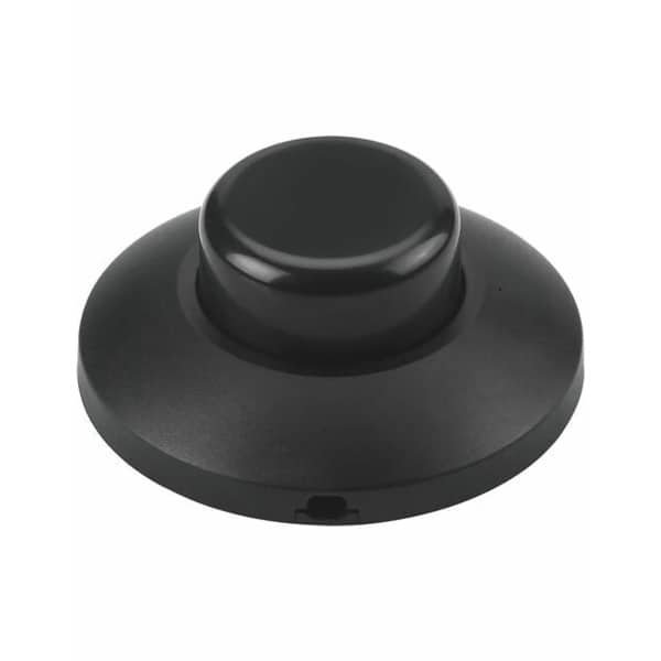 Rotary Foot Dimmer Trailing Edge LED 0-75W Black