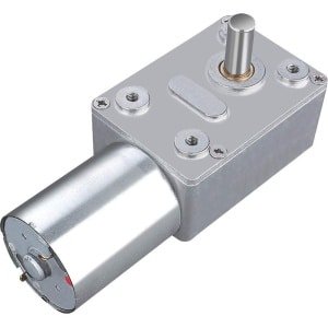 DC 12V Hoge Koppel Worm Gear Motor - Reversibel met 20RPM en D-vormige Aandrijving
