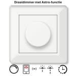 Freelux Draaiknop | Astro-schakelklok met app | led-dimmer | 230VAC - 250VA/1,1A | Zuiver wit glans