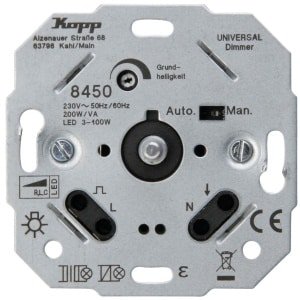 Kopp dimmer TechnikCenter LED druk RLC 3-170W