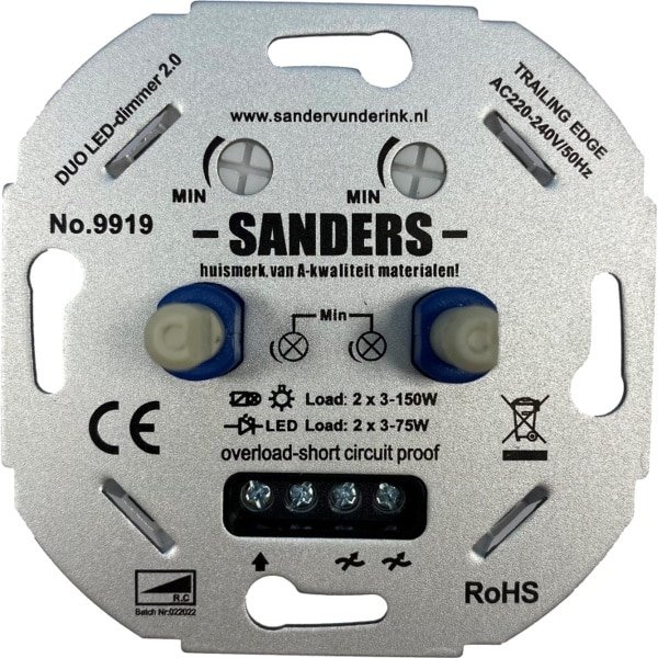 Sanders Universele Duo LED-Dimmer