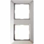 Afdekraam 2-voudig voor schakelmateriaal, Kleur Staal