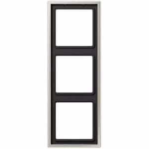 Drievoudig afdekraam RVS voor schakelmateriaal