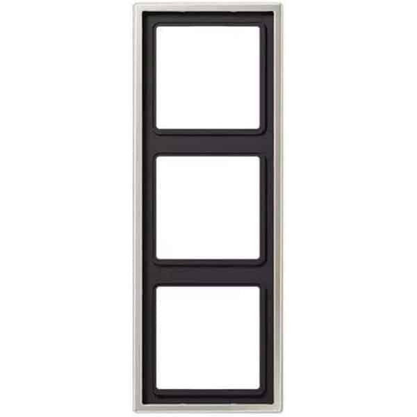 Drievoudig afdekraam RVS voor schakelmateriaal