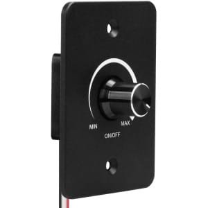 12V dimmer schakelaar 0%-100% dimmend metaal aluminium PWM dimmer voor camper, auto, boot, vrachtwagen, aanhanger en caravans geen ruis, geen flikkering, draaiknop