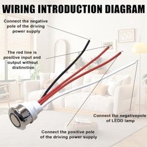 2 stuks 12V LED-aanraakdimmer: DC 5-24V-dimmer LED, sensorschakelaar, traploos dimmen, aanraakschakelaar voor 18 mm montagegat, aanraakschakelaar, sensorschakelaar voor LED-lamp, kast