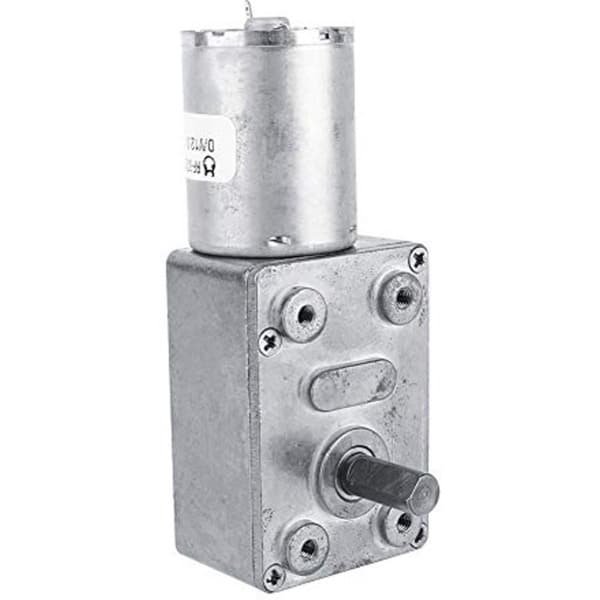 DC 12V Hoogkoppel Omkeerbare Turbine Gear Motor - Metalen Constructie - 5/6/20/40/62 (U/MIN) (6RPM)