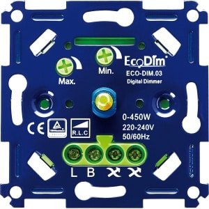LED Dimmer 0-500 Watt - Fase aan en afsnijding - Universeel
