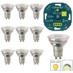 Lybardo - GU10 LED lamp - 10 pack - 5.5W - Dimbaar - Dim to Warm 2200K-3000K + LED Dimmer 3-200W