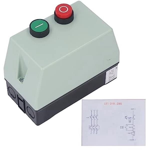 Magnetische Motorstarter 220 230V - Enkel Fase - Waterdichte ABS Behuizing