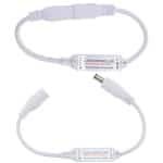 RF Draadloze Afstandsbediening Voor Enkele Kleur Strip Licht LED DC 12 V 12A Mini In-line Dimmer Schakelaar
