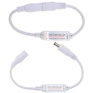 RF Draadloze Afstandsbediening Voor Enkele Kleur Strip Licht LED DC 12 V 12A Mini In-line Dimmer Schakelaar
