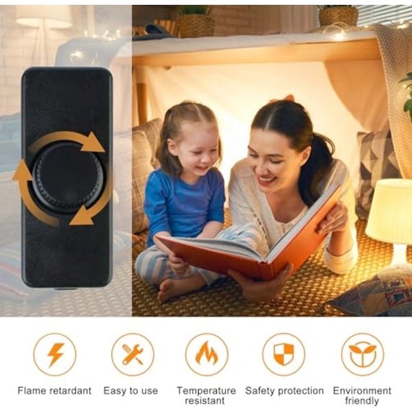 Rotating LED Dimmer 220-240 VAC/50 Hz, LED Dimmer Switch, 3-100 Watt, Cord Dimmer Dimmer for Dimmable LEDs and Halogen Bulb (Black)