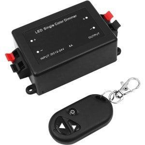 Voor alle dimbare LED-lampen met stekker en stopcontact 12v 8a Max met RF-afstandsbediening voor enkelkleurige LED-strips Draadloze LED-dimmer