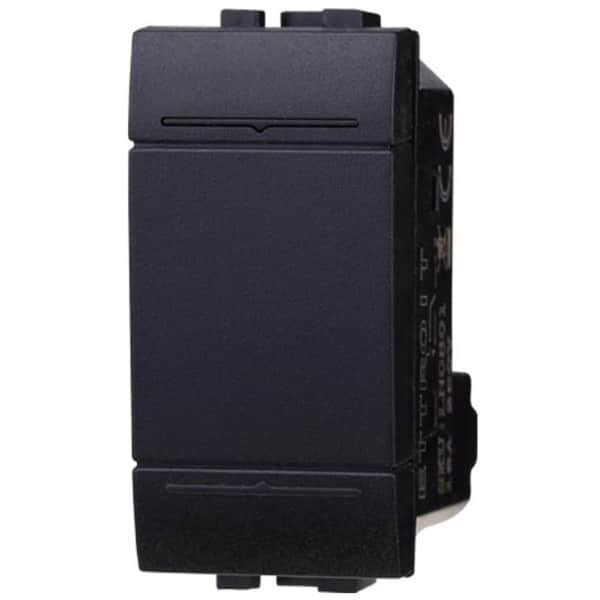 Wand schakelaar 1P 16A Eenpolig Zwart - Universele vervanging voor schakelmateriaal