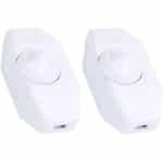 2 x Dimmer voor LEDlampen 1-60 W - 230 V LED-dimmer schakelaar