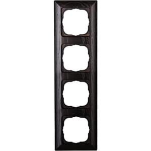 Afdeklijst Wenge 4-voudig voor Schakelmateriaal