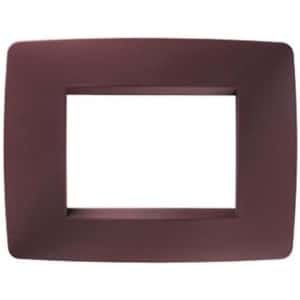 Afdekraam 3-Zits Robijnrood voor Schakelmateriaal