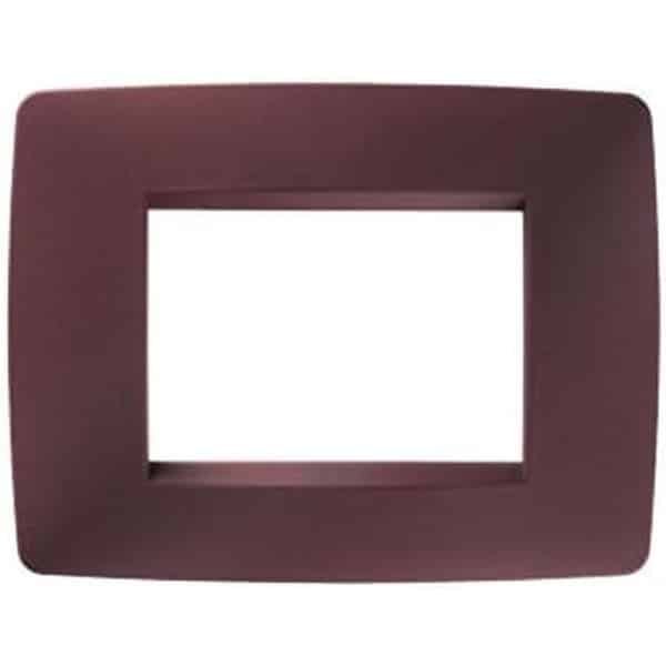 Afdekraam 3-Zits Robijnrood voor Schakelmateriaal