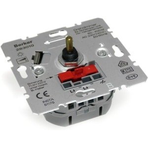 Berker sokkel inbouw dimmer voor 230V lampen 400W
