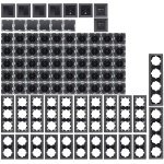 Complete Set Wandcontactdozen en Schakelmateriaal 94-Delig Inbouw Antraciet