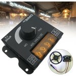 Dimmer voor LED-strips - Helderheidsregelaar DC 12V 24V, PWM regelaar 30A zwart