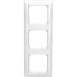 Driefoudig afdekraam voor schakelmateriaal in alpinewit