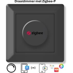 Freelux Draaiknop | Zigbee 3.0 | Led Dimmer | 230VAC - 250VA/1,1A | Signaal zwart mat gelakt