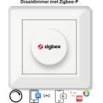 Freelux Draaiknop | Zigbee-P | Led Dimmer | 230VAC - 250VA/1,1A | Zuiver wit glans