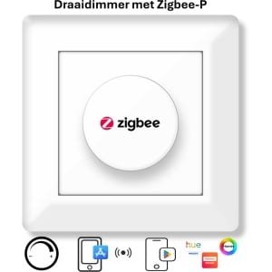 Freelux Draaiknop | Zigbee-P | Led Dimmer | 230VAC - 500VA/2,1A | Signaal wit glans