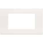 Serie Linea Placca 4 modules technopolymeer wit - Luxe schakelmateriaal