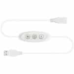 USB Dimmer Schakelaar voor LED Strip Licht - 5V - 8 Helderheidsniveaus - Wit - 1 Stuks